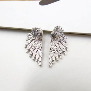 Silver Angel Wing Earrings